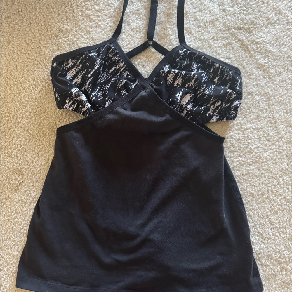 Beyond Yoga Black and White Camisole